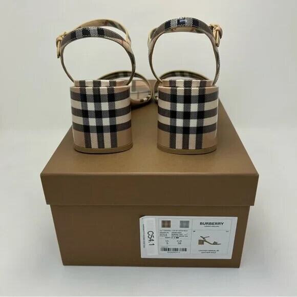 Burberry Women's Archive Check Sandals - Picture 2 of 7
